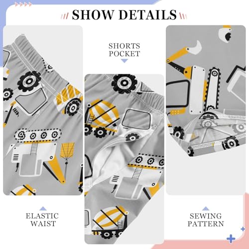 Cargo Crane Boys Long Pants Soft Trousers Elastic Waist Kids Lounge Bottoms with Pockets S-XL4