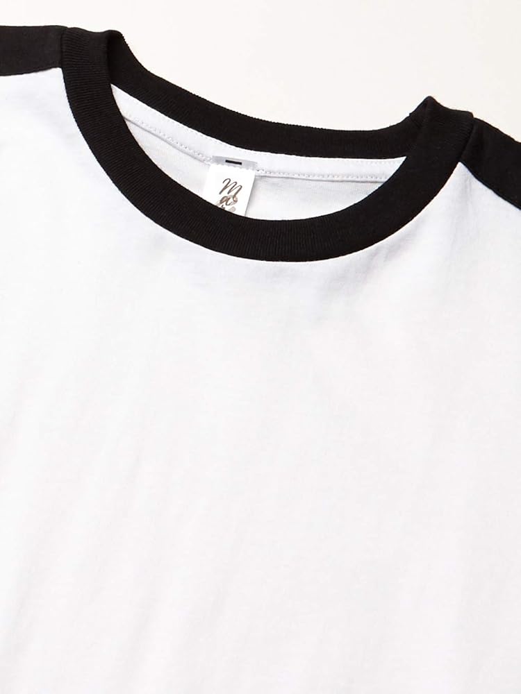 Amazon.com: Marky G Apparel Boys' Retro Ringer Tee, White
