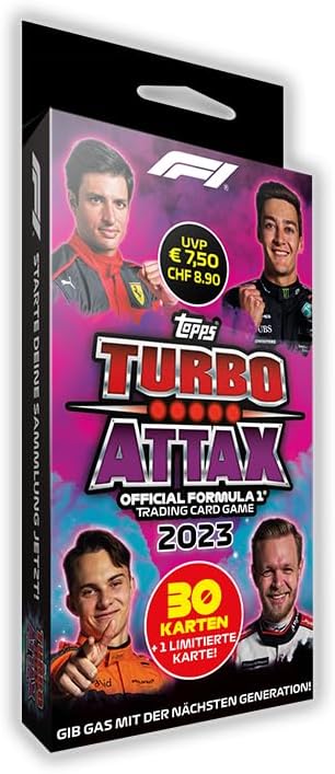 Topps Turbo Attax Formula 1 2023, Trading Cards - Display Box (Eco Box)