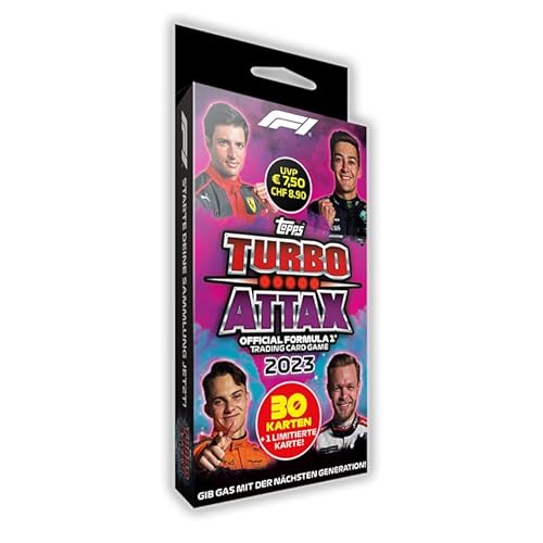 Topps Turbo Attax Formula 1 2023, Trading Cards - Display Box (Eco Box)