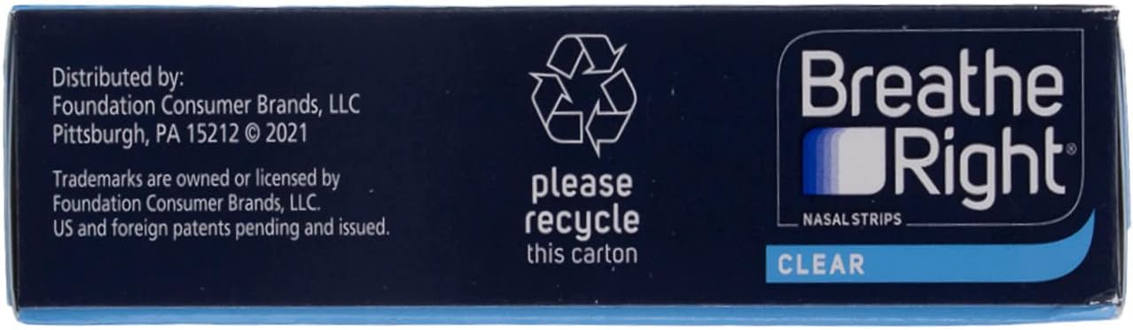 Breathe Right Nasal Strips, Small/Medium, Clear (Clear - 90 Count)