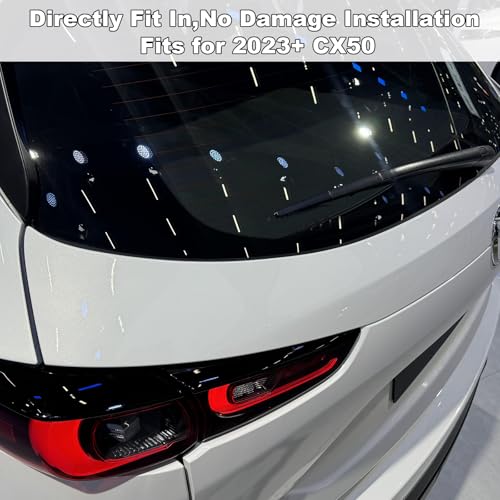 Image of Cargo Cover for 2026 Mazda CX50 Accessories 2023-2025(Carbon Fiber Look),Retractable Trunk Cover Compatible with Mazda CX-50 Accessories Trunk Privacy Screen Luggage Security Shield Shade