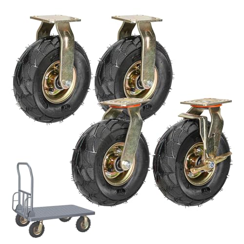 Roues pivotantes en caoutchouc pour une maniabilité optimale en milieu industriel ou atelier
