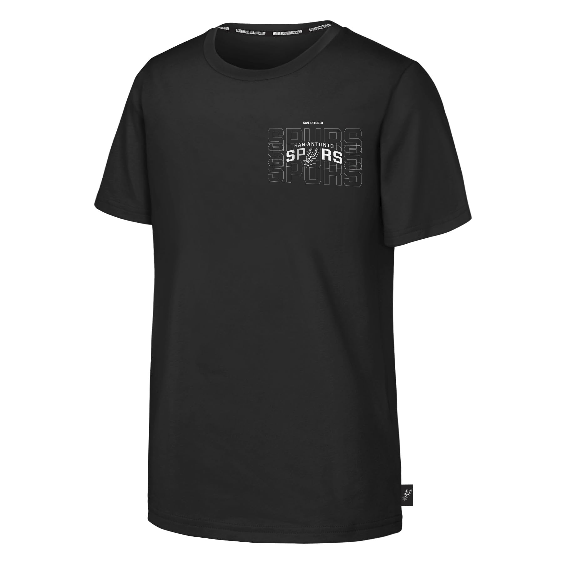 NBA Boys Youth Graphic Tee, Black, 12-13 Years EU