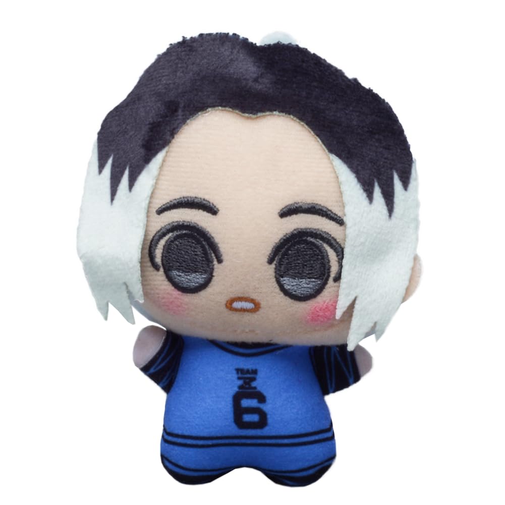 QAHEART Isagi Yoichi Figure Pendant Anime Cartoon Bachira Soft Stuffed Pillow Cushions for Fans 11CM/4.33Inch