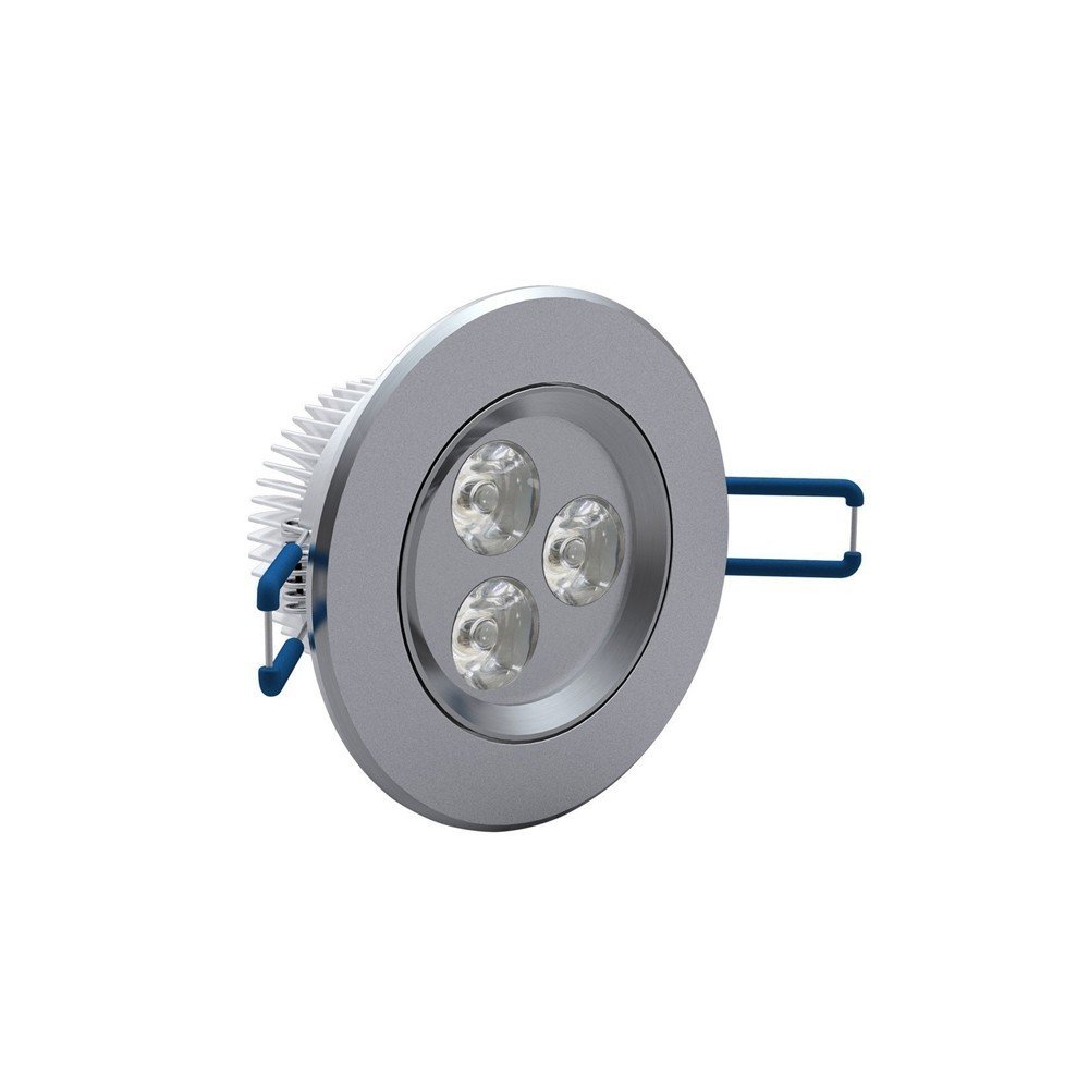 Barra Led 4x4 FARETTO ROTONDO LED AD INCASSO 3W CON ALETTE 12 PEZZI A MOLLA LUCE Sonda Pesca - Foto 8