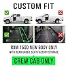 Protimat Floor Mat Custom for Dodge Ram 1500 SuperCrew Cab 2019-2024(New Body only), All Weather Waterproof TPE Floor Mats for Ram 1500 with Rear UnderSeat Factory Box 1st & 2nd Row Cargo Liner(3pcs) #2