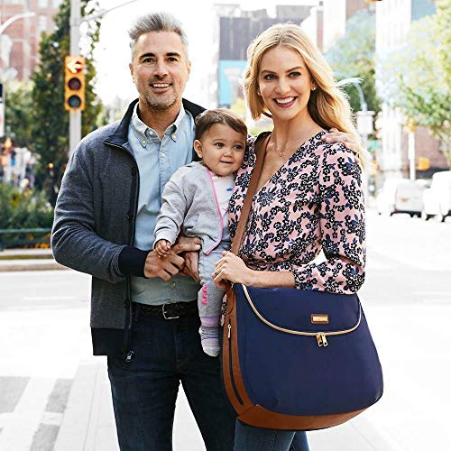Bolsa Maternidade Skip Hop Curve Diaper Bag Satchel Navy, Skip Hop, Navy
