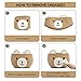 CherryNow Baby Basket for Newborn, Empty Baskets for Gift, Medium Animal Basket for Toy Clothes Towel, Woven Rope Bear Baskets for Kids, Brown, 15.7