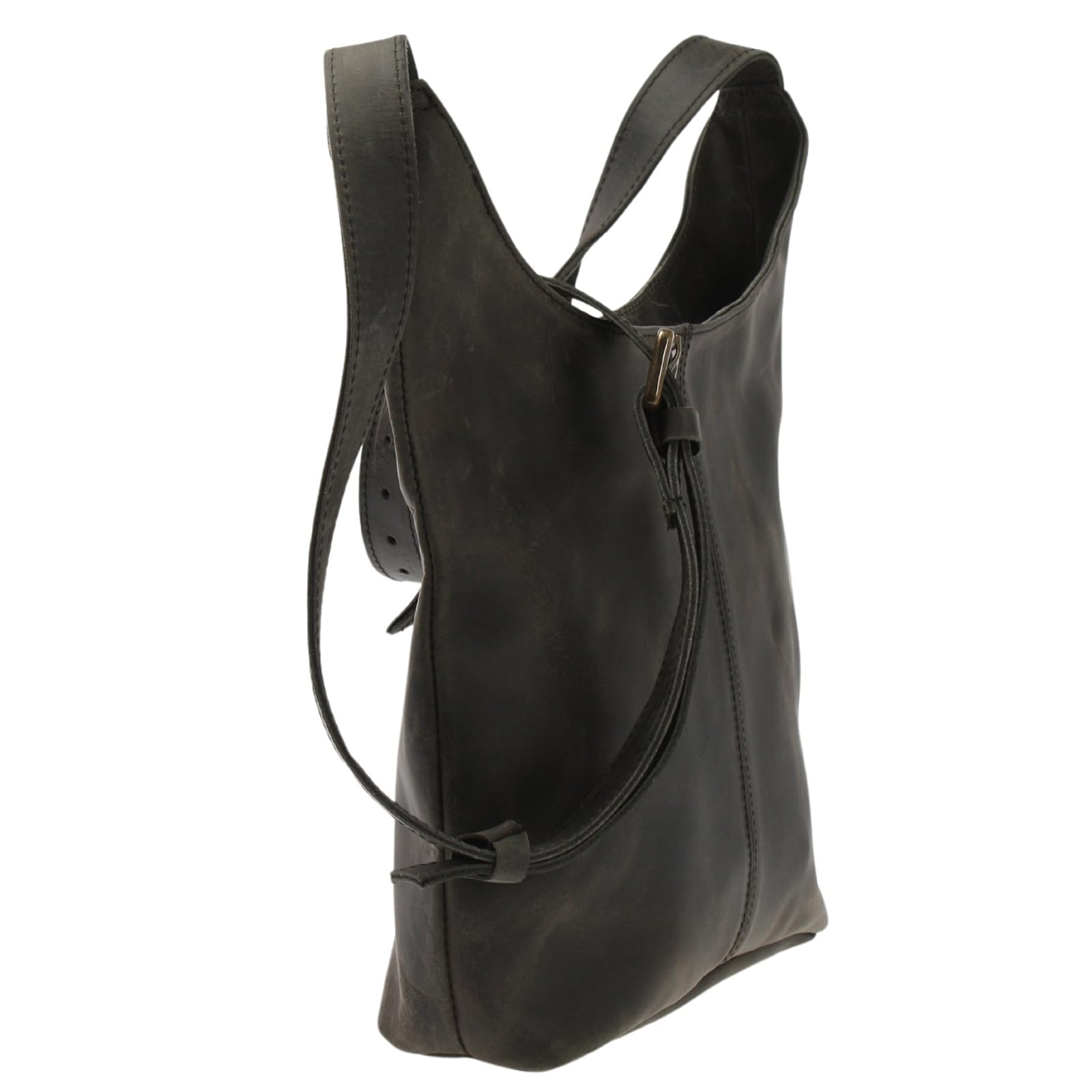 LECONI mittlere Umhängetasche Damen Schultertasche praktische Ledertasche für Frauen Beuteltasche Damentasche Shopper aus echtem Leder 30x30x9cm LE0073
