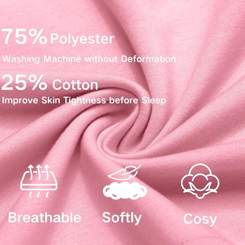 Image of Deyeek 5.5 Inch Mens Pajama Shorts Sleep Cotton Lounge PJ Lightweight Elastic Waist Drawstring Nightwear Bottom with Pockets