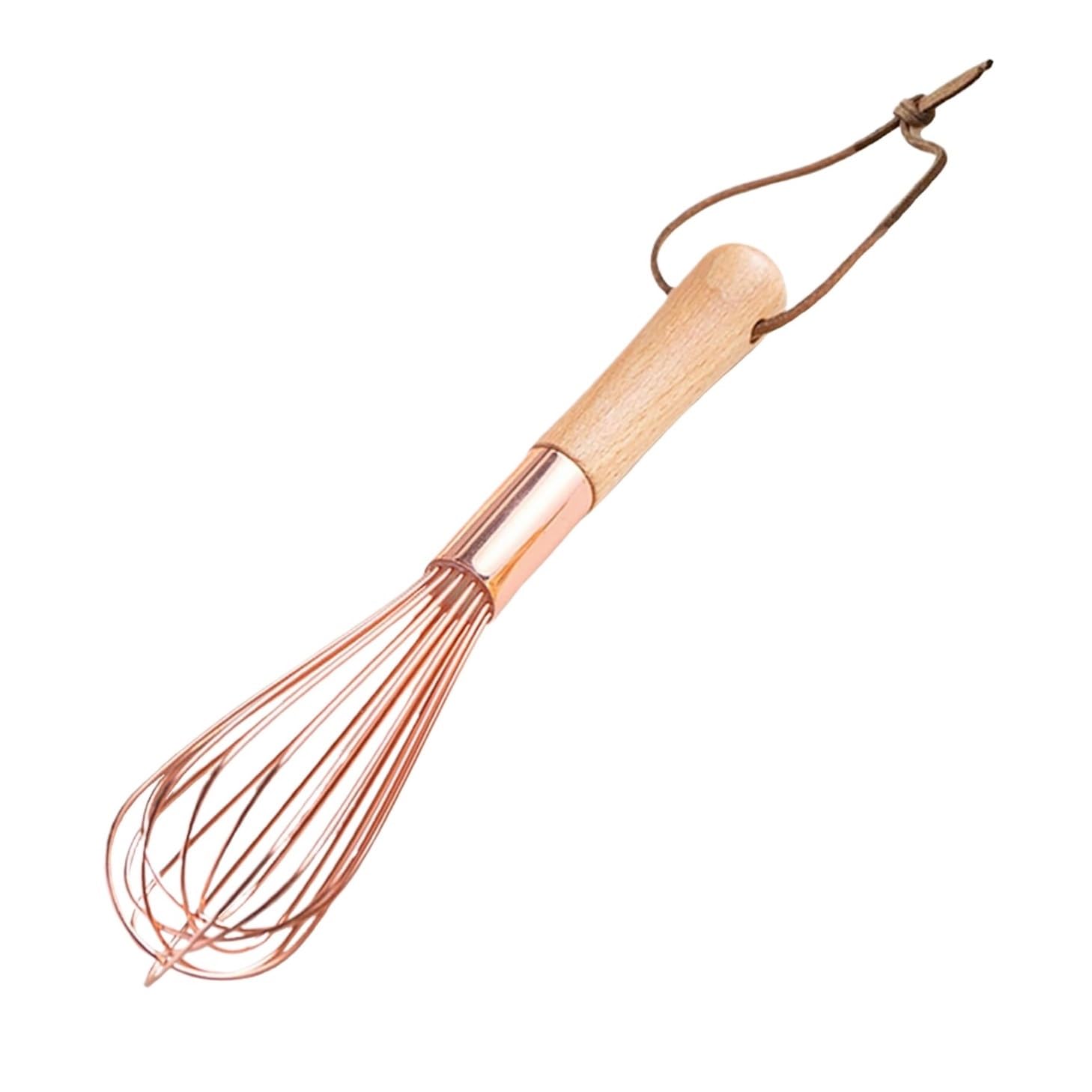 Frusta Da Cucina Sbattitore Manuale Frullino For Le Uova In Acciaio Inossidabile Con Manico In Legno For A Palloncino Manuale For Cucinare Mescolando Frullando Frullatore Efficiente(20x4x10.2cm)