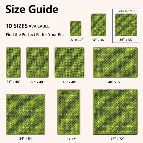 Image of Washable Pee Pads for Dogs, Reusable Puppy Potty Training Pads, Ultra-Absorbent Thick Waterproof Leak-Proof Non-Slip Pads & Mat for Crate, Playpen, Floor, Whelping & Housebreaking , 2 Pack 36 inchx36 inch