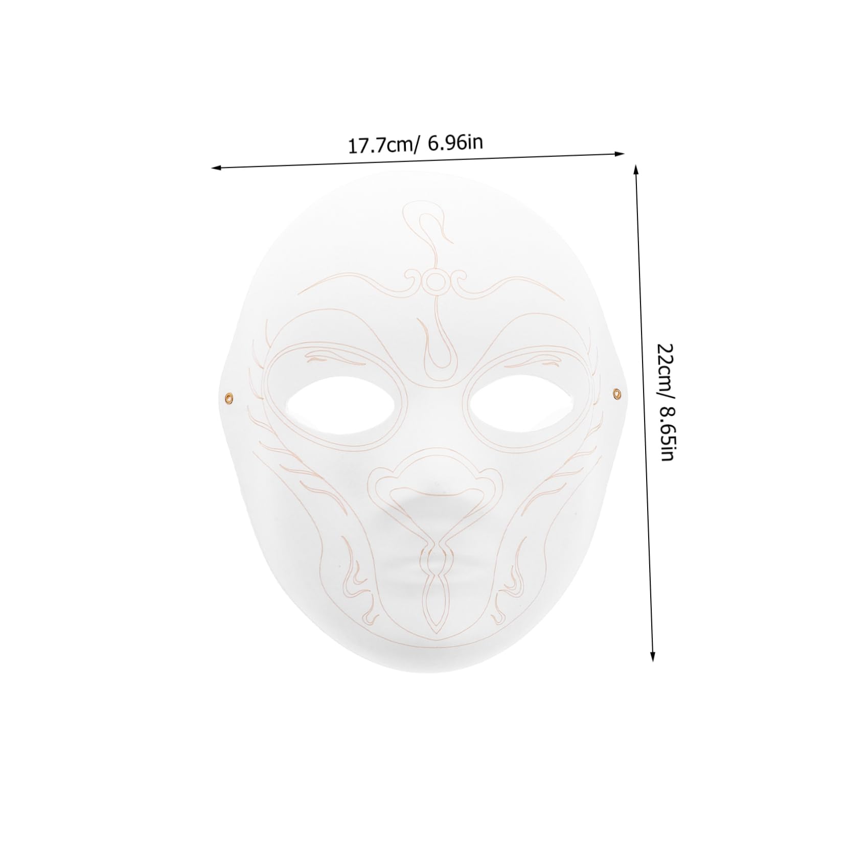 Didiseaon Paper Mask for Masquerade Parties Blank White Craft Mask Unpainted Design for Boys and Girls Art Projects Halloween Cosplay and Cultural Exploration Ready for Decoration and
