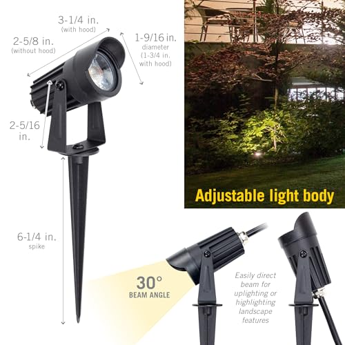 Image of Armacost Lighting White 3W LED Landscape Light with Spike 412923