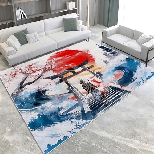 Tapis antidérapant samouraï japonais 80x150 cm pour sol sécurisé - 5