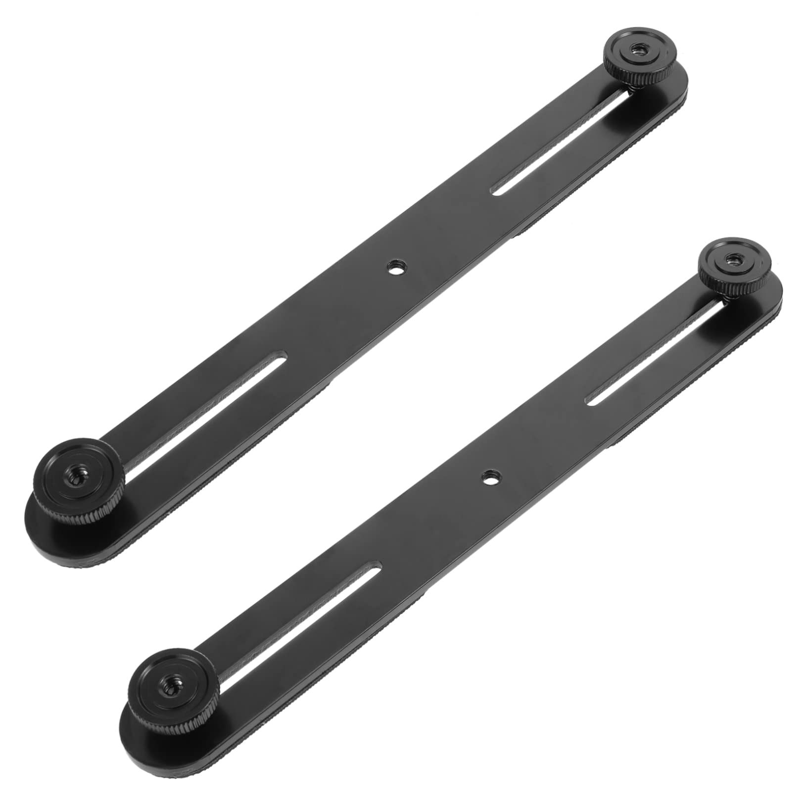 VANZACK T-type Camera Flash Bracket Microphone Holder 2 Pcs Adjustable Microphone Bar Stand Dual Mount Extension Bar 1/4 Screw Sturdy Design