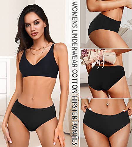 UMMISS No Show Womens Underwear Cotton Low Rise Breathable Seamless briefs Hispter Panties for Women Regular Plus Size2