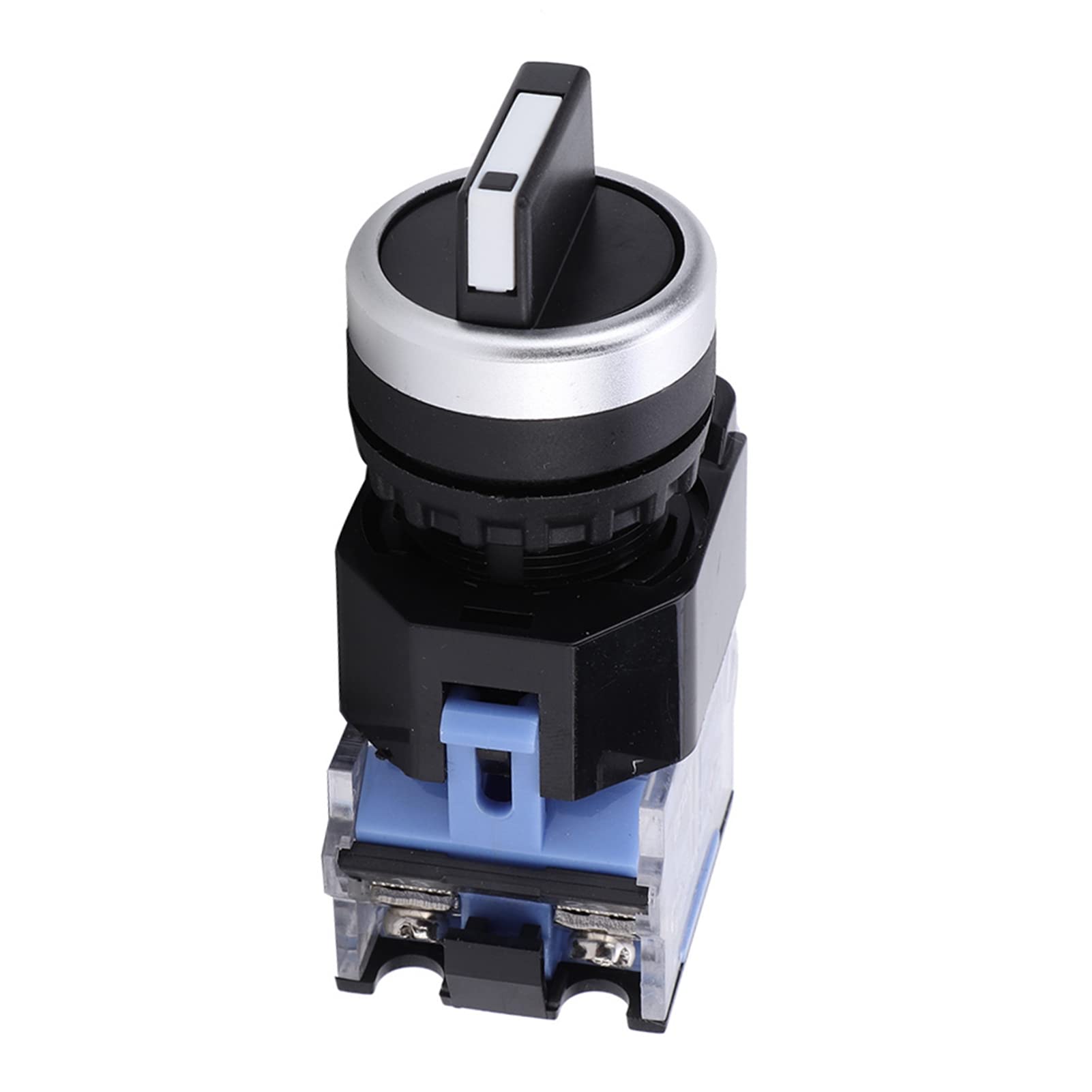 10Pcs 22mm Interruptor Selector Rotativo Mantenido, Selector Mantenido Interruptor Giratorio de 3 Posiciones para Circuitos Eléctricos