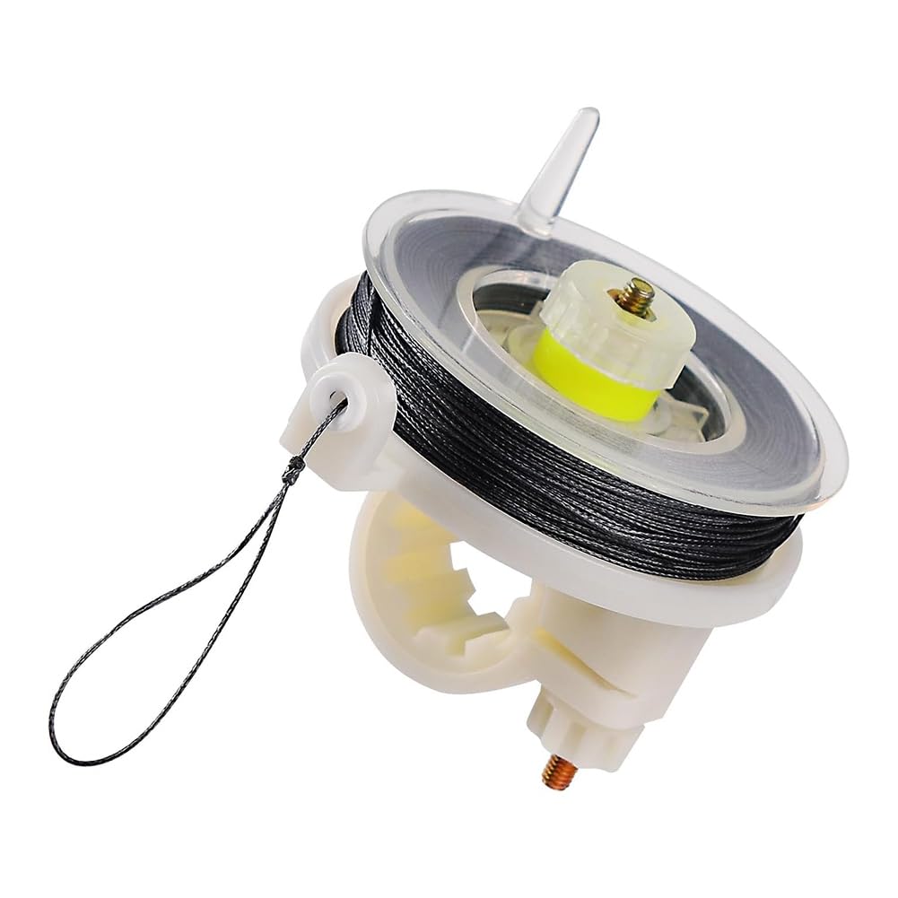 yasoe 1 Pcs Trip Wire on Reusable Reel (85ft),Trip Wire for Perimeter Trip Alarm 12 Gauge and Trip Wire Alarm