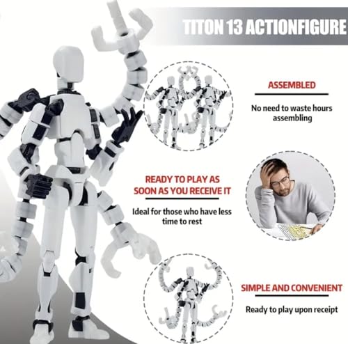 Image of ONNGEO Titan 13 Octopus Shaped Action Figure, 3D Printed Multi-Joint Movable Robot, Mechanical Doll with Weapons and Accessories
