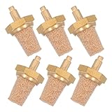 Toyvian 6 Stück M5 Nebelmaschine Kupferfilter mit Messingdüse und Ölschlauch Geräuschreduzierung und Einfache Installation für Bühnenaufführungen