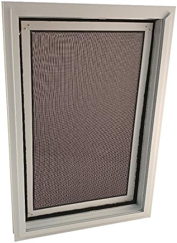 Security Boss Door Mounted Screen Dog Door - for Screened Porches, Lanai Enclosures - Pet Door for Large Dogs and Small Cats Alike - Durable Aluminum Frame - Scratch Resistant Screen