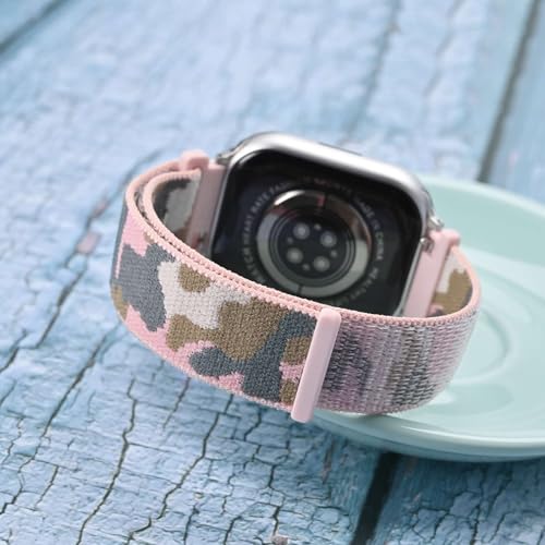 Image of WOCCI Adjustable Nylon Sport Watch Bands with Hook and Loop Fastener, Quick Release Watch Straps for Men and Women, Band Width 18mm 20mm 22mm
