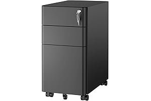 Mount-It! Mobile File Pedestal: The Ultimate Slim Under Desk Filing Cabinet