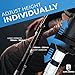 ALPIN LOACKER Collapsible Trekking Poles for Hiking I Carbon Hiking Poles Ultra Lightweight I Adjustable Trekking Poles for Women and Men with Cork Grip, 39 to 47 inches