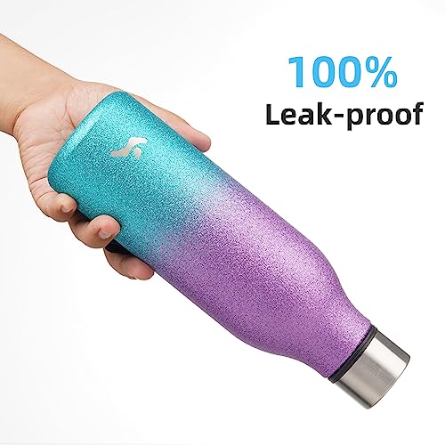 Image of Konokyo 18 oz Insulated Stainless Steel Metal Water Bottle with Strap