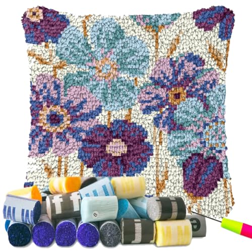 YOOTOM Kit Crochet de Verrouillage Tapis DIY Broderie,Loquet Crochet Complet Housse de Coussin,Kit...