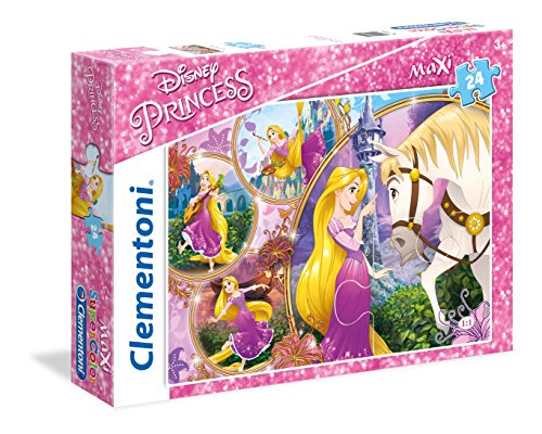 Preisvergleich Produktbild Clementoni 23702.9 - Maxi Puzzle "Disney Prinzessinnen - Rapunzel", 24 Teile