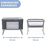 Chicco Next2Me Forever, Lit Bébé 3en1, Jusqu’à 4 Ans (22 Kg), Compatible avec Différents Lits, Berceau Bébé 3en1, Hauteur Réglable, Bonne Circulation de l'Air, 4 Roues, Matelas Inclus - 5