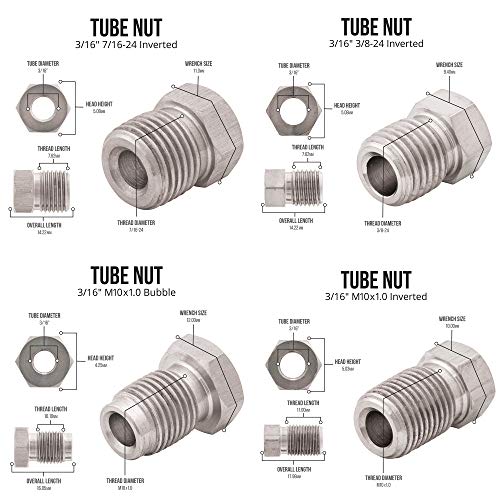 4LifetimeLines - 3/16 Brake Line Kit Stainless Steel Brake Line, Flexible Brake Line Tubing, Corrosion-Resistant, Durable Replacement for Automotive Repairs