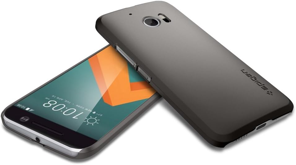 Spigen Thin Fit HTC 10 Case with Premium Matte Finish Coating for HTC 10 2016 - Gunmetal