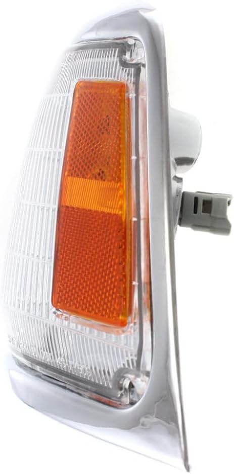 For 1989-1991 Toyota Pickup Front Parking/Cornering Lights Driver and Passenger Side Pair 2WD w/Chrome For TO2520122