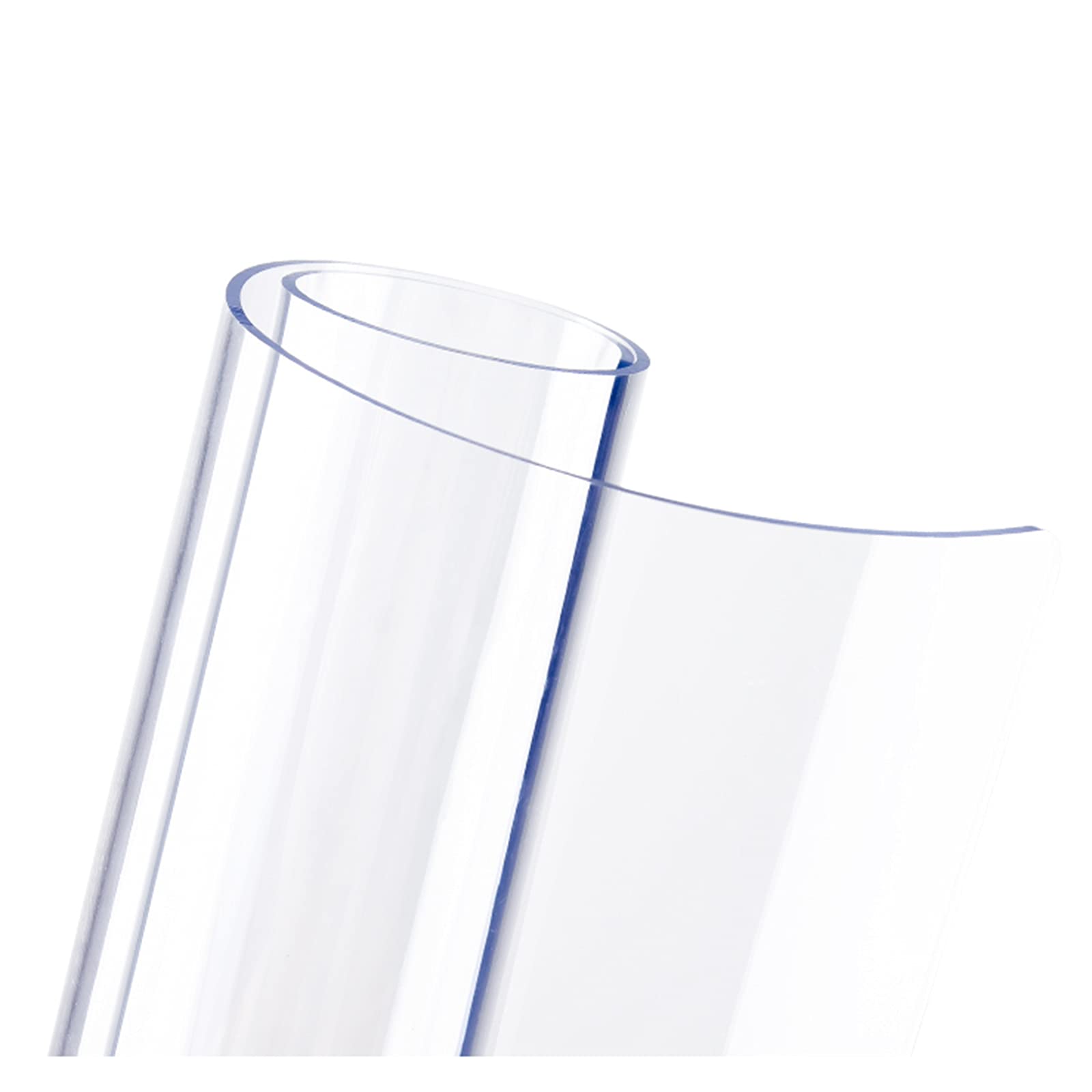 Sonakia Tablecloth, 90x150/80x120cm Thick Table Cover, Wipeable Plastic Pvc Rectangular Table Cloth, for Picnics, Parties, Banquets, 1mm Transparent Anti-fouling Protector Pad,60x60cm/23.6 * 23.6in