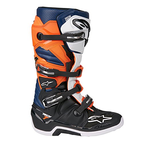 Image of Alpinestars Men's Tech 7 Enduro Drystar Waterproof Motocross Boots, Enhanced Comfort, CE-Certified