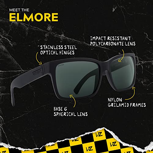 Vonzipper Mens Elmore Polarized Sunglasses, Black - One Size #TOP3