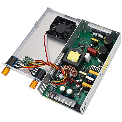 Image of DROK 12V Power Supply, AC 110V 220V to DC 0-12V 0-40A 480W Buck Converter, Volt Amp Adjustable Adapter Regulated 5V 9V 12Volt Switching Voltage LED Transformer Charger for Computer CCTV Lab