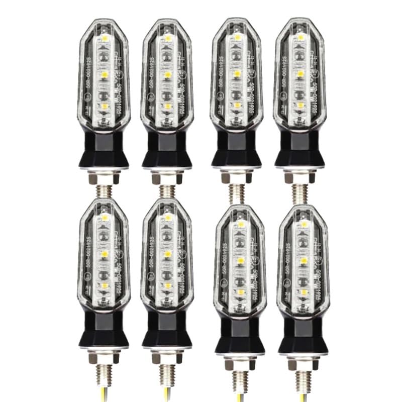 Clignotant LED pour motos 8V élimine le manque de visibilité avec sa lumière ambre 12V