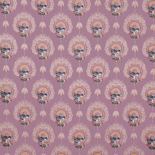 Image of NHD HOME Pure Cotton 220 tc Flat Single Bedsheets for Summer Breathable | Wrinklefree | Super Soft (Size-60 X 90 Inch) with 1 Pillow Covers (Size-17 X 27 Inches, Mauve Royale