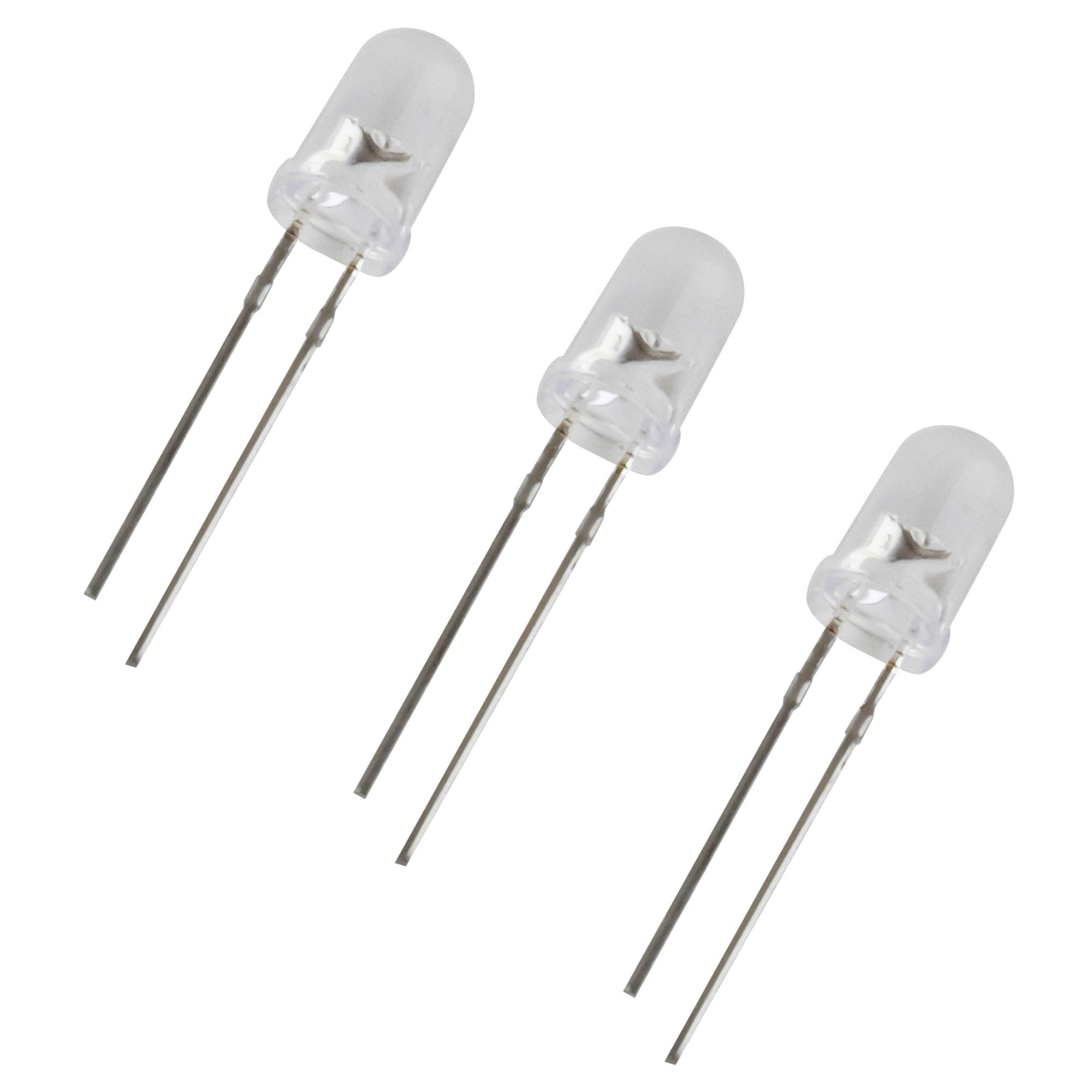 SeKi Assortimento LED con 200 diodi luminosi da 5 mm, 10 valori, rosso, arancione, giallo, verde, blu, rosa, viola (UV), giallo, verde, bianco, bianco caldo, super luminoso