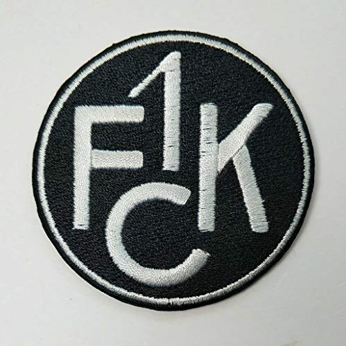 2stk FC Kaiserslautern schwarz Aufnäher Patch Football Fussball Soccer Club Iron on bügelbild aufbügler Badge Cover