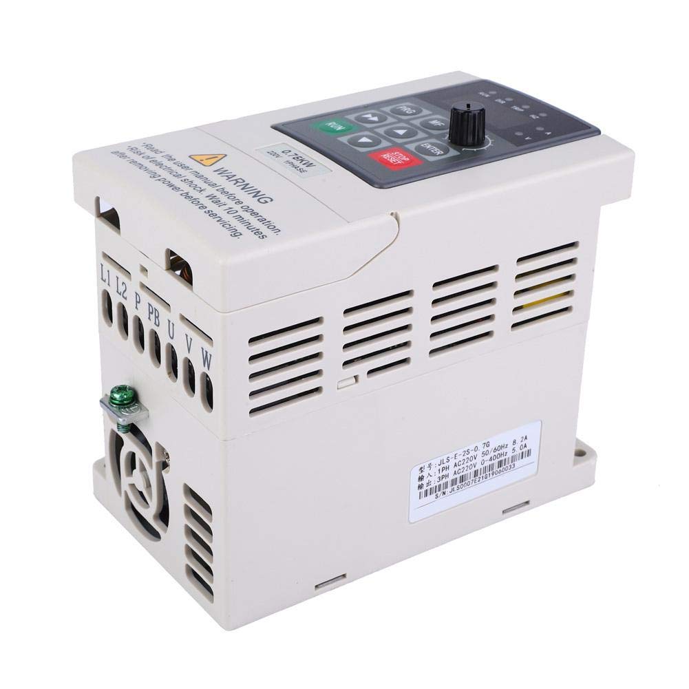 VFD-Wechselrichter, 220 V 0,75 kW VFD-Frequenzumrichter 1-Phasen-Eingang 3-Phasen-Ausgang PWM-Steuerung