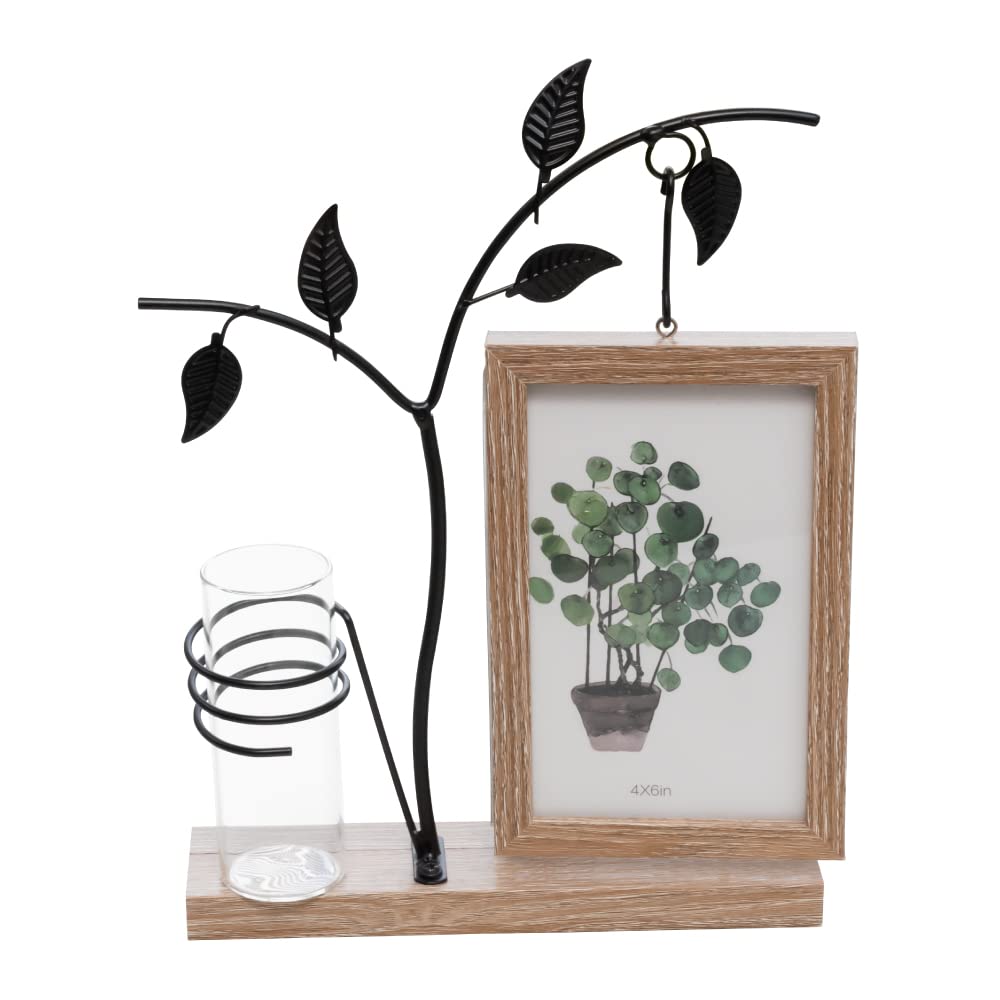 Amazon.co.jp: AngeliqueShop 花瓶付フォトフレーム 一輪挿し