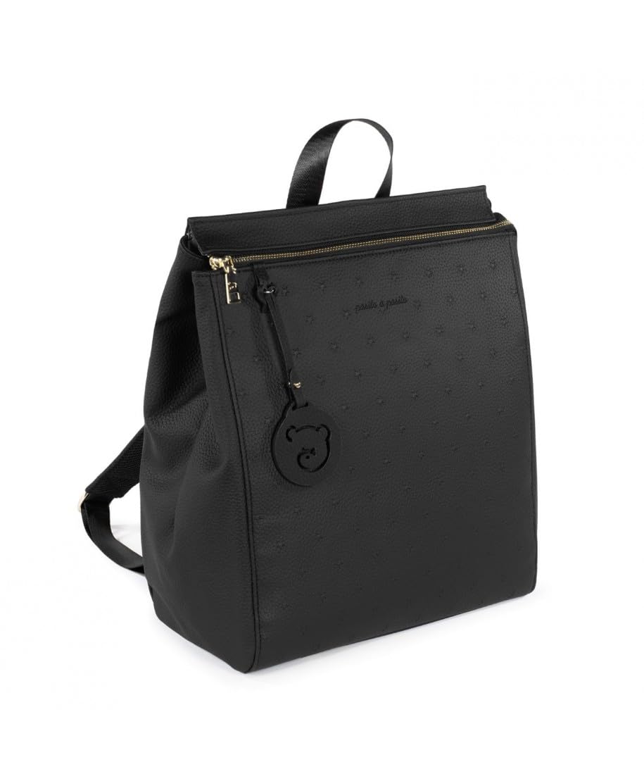 Pasito a Pasito London Black - Mochila Cambiador Unisex bebé