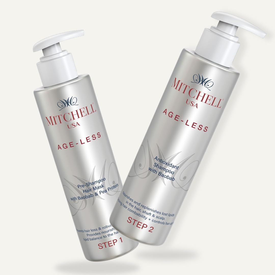 MITCHELL USA Age-Less HAIR WASH REGIMEN (Pre Mask + Post Shampoo)