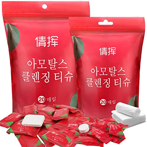 GZhaizhuan Juego de toallas comprimidas desechables de 140 unidades, portátiles, de algodón, redondas, combinación angular, para vacaciones, viajes, deportes